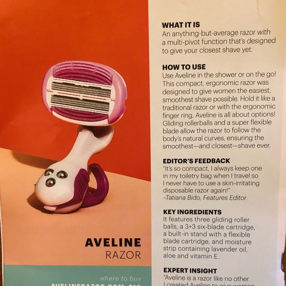 BNIB Aveline Razor from New Beauty compact ergonomic - Picture 4 of 7